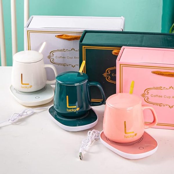 Taza de Ceramica con Calentador Eléctrico Inteligente