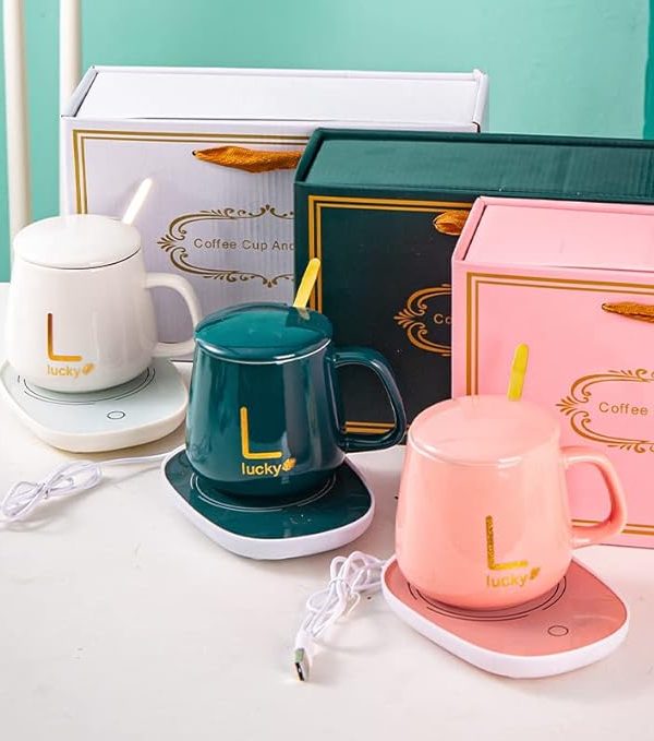Taza de Ceramica con Calentador Eléctrico Inteligente