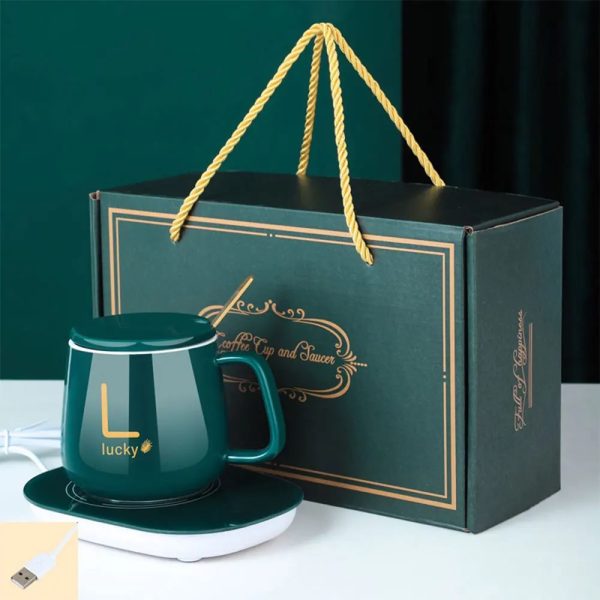 Taza de Ceramica con Calentador Eléctrico Inteligente