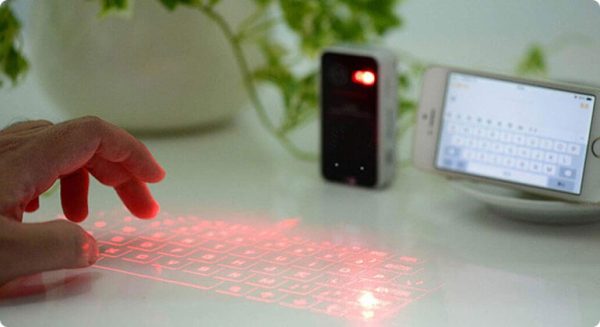 Teclado-proyeccion-laser-trabajo-con-celular.jpg Teclado - Mouse virtual de Proyeccion Laser inalambrico con Conexion Bluetooth