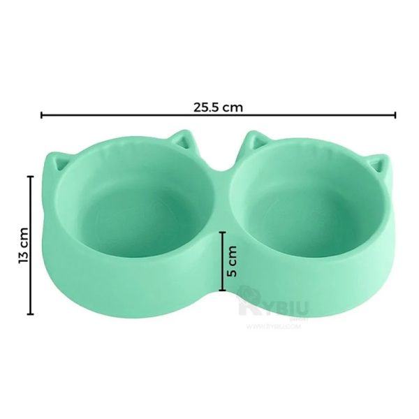 comedero-para-mascotas-3.jpeg Plato de Comida para Mascotas con Doble Compartimiento y Orejitas