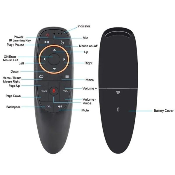 Control Remoto Air Mouse G10 con Giroscopio y Voz para Smart TV
