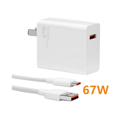 Cargador de Carga Rápida con Cable Tipo C 67W