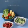 Set de 6 Escurridores multifuncional para limpiar, drenar y almacenar frutas y verduras