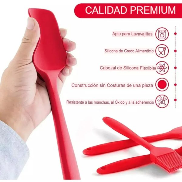 Set de Utensilios de silicona para cocina 5pz