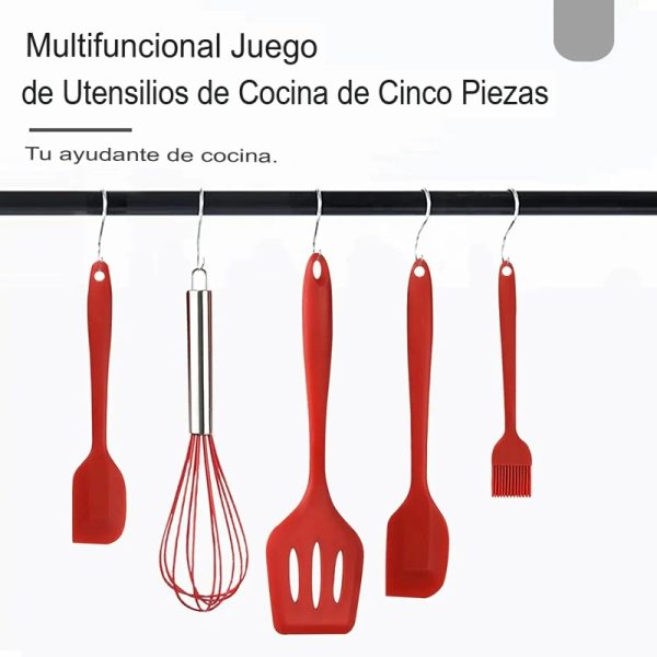 Set de Utensilios de silicona para cocina 5pz