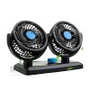 Ventilador Doble 360 grados Graduable Portatil para Automoviles y Escritorio