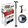 Bastón Plegable con Luz LED Ajustable y Base Pivotante