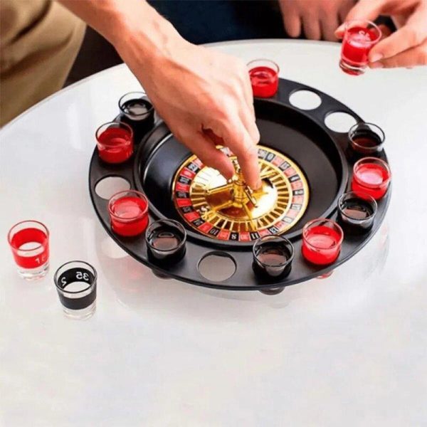 Ruleta de Shots Fiesta Modelo RULETA 16 Vasos Cristal