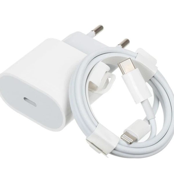 Cargador iPhone 11 Pro Max 18W USB-C + Cable Lightning