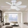 Foco Ventilador Cristal LED 6 Aspas 60W 20.5" C/Control
