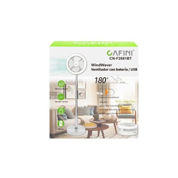 Ventilador Portátil Recargable CAFINI CN-F2681BT  8000mAh